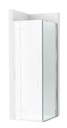 Frontal ducha Brisa PLF (1 hoja batiente +1 fija) 700x100x2000 mm, plata brillo, (AM34407012M)