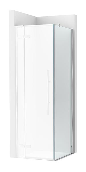 [PROCAM34413012M] Frontal ducha Brisa PLF (1 hoja batiente +1 fija) 1300x100x2000 mm, plata brillo, (AM34413012M)