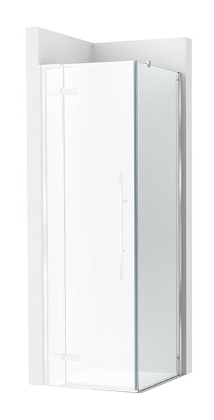 Frontal ducha Brisa PLF (1 hoja batiente +1 fija) 1400x100x2000 mm, plata brillo, (AM34414012M)