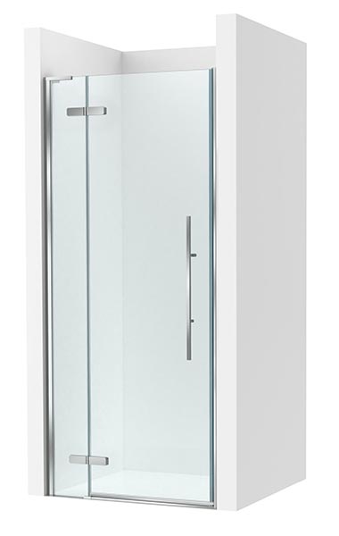 [PROCAM37209012M] Frontal ducha Brisa PEF (1 hoja batiente +1 fija) 900x100x2000 mm, plata brillo, (AM37209012M)