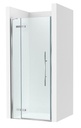Frontal ducha Brisa PEF (1 hoja batiente +1 fija) 900x100x2000 mm, plata brillo, (AM37209012M)