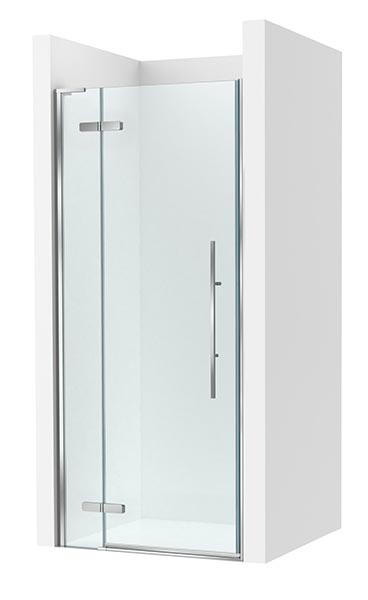 [PROCAM37213012M] Frontal ducha Brisa PEF (1 hoja batiente +1 fija) 1300x100x2000 mm, plata brillo, (AM37213012M)