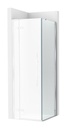 Lateral fijo Brisa LF 700x50x2000 mm, cristal transparente, perfil plata brillo, (AM37407012M)