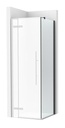 Lateral fijo Brisa LF 800x50x2000 mm, cristal transparente, perfil negro mate, (AM37408016M)