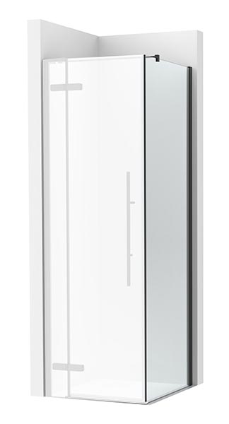 [PROCAM37409016M] Lateral fijo Brisa LF 900x50x2000 mm, cristal transparente, perfil negro mate, (AM37409016M)