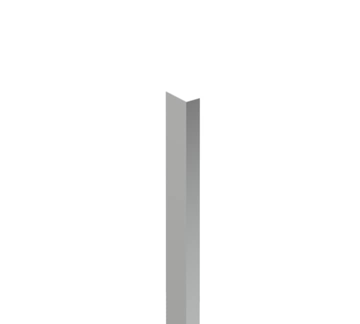 [PROCAM99006602] Perfil suplementario horizontal angular Profiles, 50x50x2550 mm, plata brillo, (AM99006602)