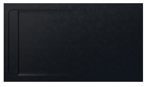 Plato de ducha extraplano de STONEX Aquos 1600x1000x31 mm, negro, (AP6016403E801400)