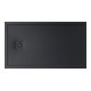 Plato de ducha extraplano de STONEX Terran-N con marco 1000x800x36 mm, negro, (APA023E832001400)