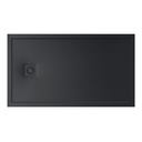 Plato de ducha extraplano de STONEX Terran-N con marco 1600x700x41 mm, negro, (APA026402BC01400)
