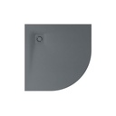 Plato de ducha angular extraplano de STONEX Terran-N 800x800x25 mm, pizarra (APA0532032001200)