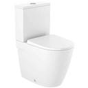 Inodoro completo Ona compacto Rimless c/salida dual (taza, cisterna alim. inferior y tapa), blanco