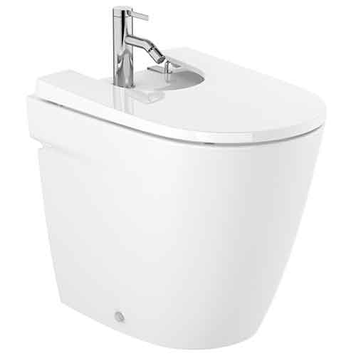 [UROC122] Bidé Ona con tapa amortiguada, blanco