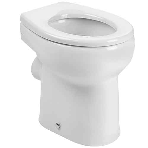 [UROC131] Inodoro infantil Baby con salida horizontal y fondo plano (taza y aro), blanco