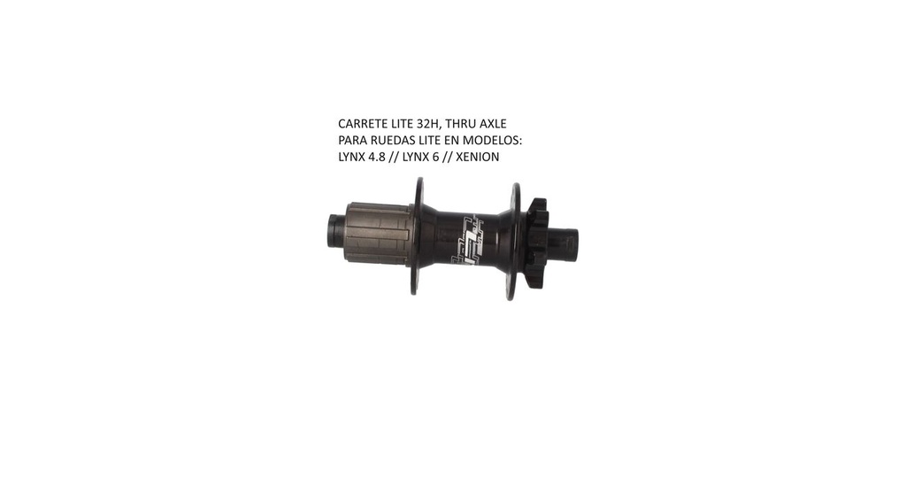 CARRETE TRASERO LITE SHIMANO THRU AXLE 10/11VEL (Seleccione talla 32H)